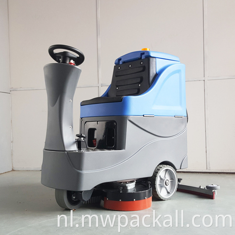 Dubbele schijf vloerreinigingsmachine myway merk met batterijvermogen